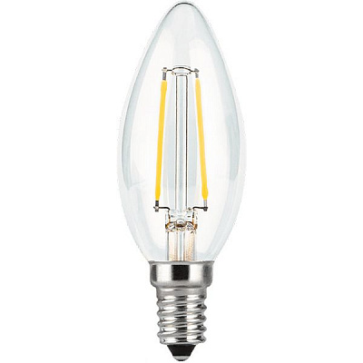 Лампа світлодіодна Gauss Black Filament 103801207 C37 7 Вт E14 4100 К 220 В прозора