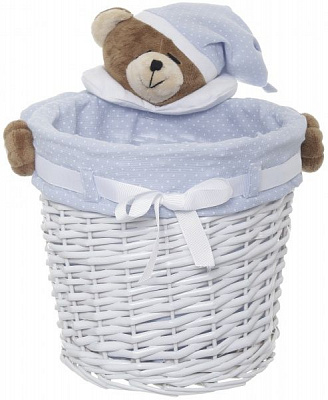 Кошик плетений з текстилем 28x22 см JM13-2TK-3