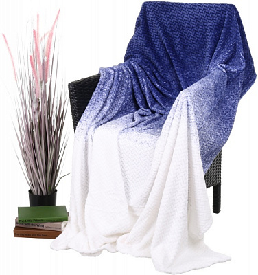 Плед Flannel Plush 160x200 см синий La Nuit 