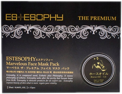 Маска тканевая для лица Sarangsae Estesophy Marvelous с пропиткой лошадиного жира 25 мл 1 шт.