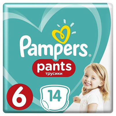 Підгузки-трусики Pampers Pants Extra Large 6 15+ кг 14 шт.