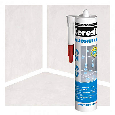 Герметик силіконовий Ceresit CS 25 SILICOFLEXX прозорий 280 мл