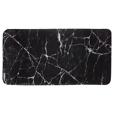 Коврик для ванной комнаты Arino с присосками 70x40 см черный мрамор