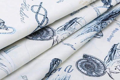 Ткань портьерная Поликоттон Море w1687 8171/3 280 см 