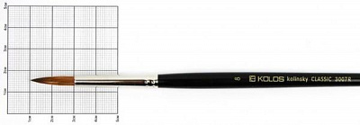 Кисточка круглая Classic 3007R № 8 Kolos 