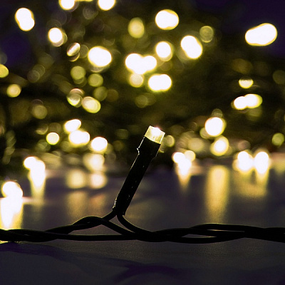 Электрогирлянда линейная SHLigts Нить (ILD200C-GWW) встроенный светодиод (LED) 200 ламп 20 м 