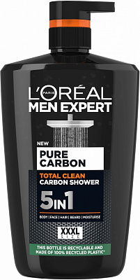 Гель для душа L'Oreal Paris Men Expert Total Clean 5 в 1 1000 мл