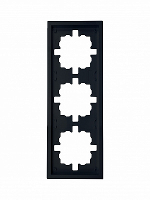 Рамка трехместная HausMark Juna горизонтальная черный матовый 7041-1700U2-148