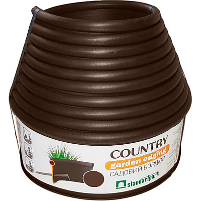 Декоративный бордюр Standartpark Кантри Лайн Коричневый L6м