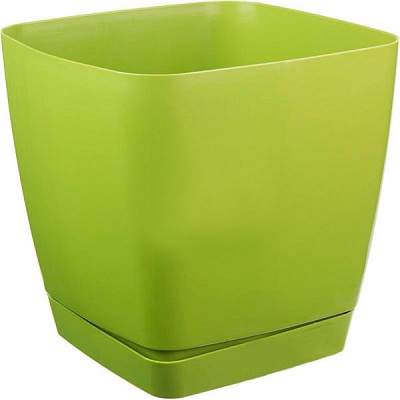 Вазон пластиковий Form Plastic Тоскана Квадро-19 квадратний 5л оливковий (0734-008)