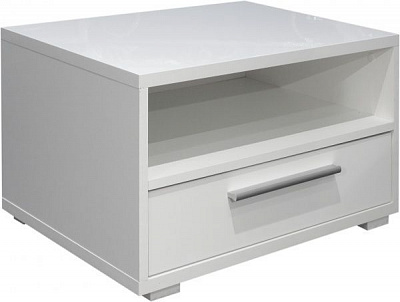 Тумба Embawood Mirina белый лак/белый 