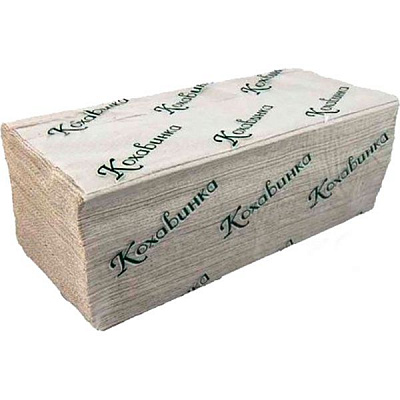 Бумажные полотенца Кохавинка листовой однослойная 200 шт.
