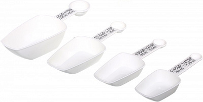 Набор мерных ложек 2 в 1 4 шт. HB4443BK Flamberg Smart Kitchen