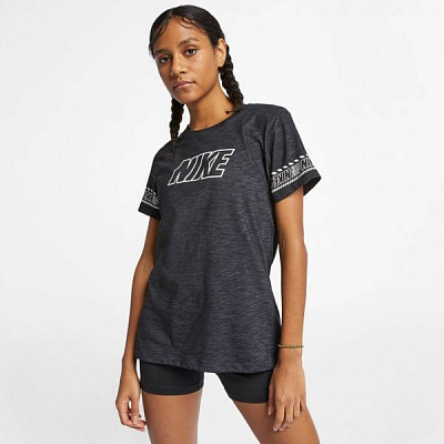 Футболка Nike W DRY TEE DFC BRAND SLUB AQ3259-010 L черный