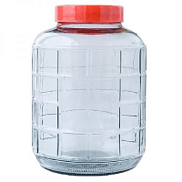 Бутель скляний із кришкою 24,5 л (в комплекті гідрозатвор та стропа)
