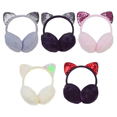 Наушники детские для девочки Shantou Кошачьи ушки р.one size в ассортименте UK5541 