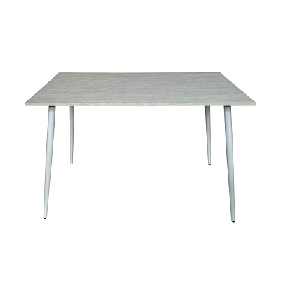 Стіл обідній Еванс 1200x800x750мм шовковий камінь/білий