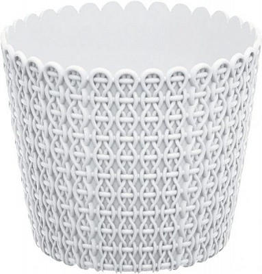 Горшок пластиковый Prosperplast Nitly круглый 3л белый (31100-449) 