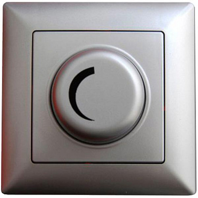 Светорегулятор поворотный Gunsan VISAGE 1000Вт IP20 серебряный VS 28 15 126