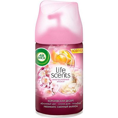 Сменный баллон для автоматического освежителя воздуха Air Wick Life scents Королевский десерт 250 мл