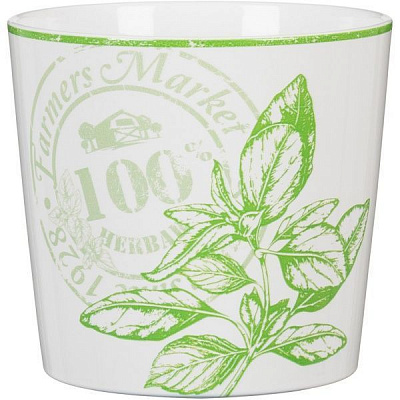 Кашпо керамическое Scheurich Herbs Delicious круглый 1,35л разноцветный 