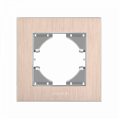 Рамка одномісна Videx Binera горизонтальна мідний VF-BNFRA1H-CP