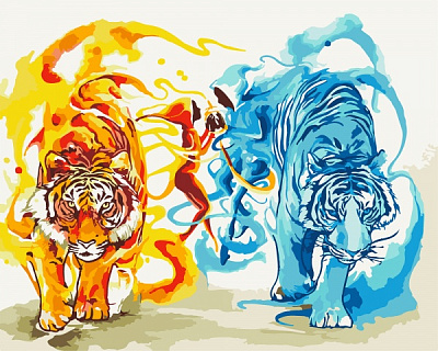 Картина за номерами Вогонь і вода 11657-AC 40х50 см ArtCraft