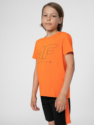 Футболка 4F TSHIRT FNK M166 4FJSS23TFTSM166-70S р.134/140 красный