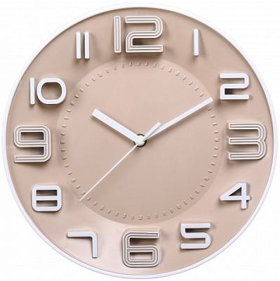 Часы настенные Pastel Collection 28x28x3,9 см бежевый