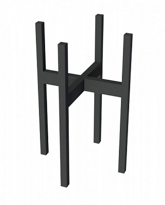 Подставка под вазон 29х29x45 см черный 