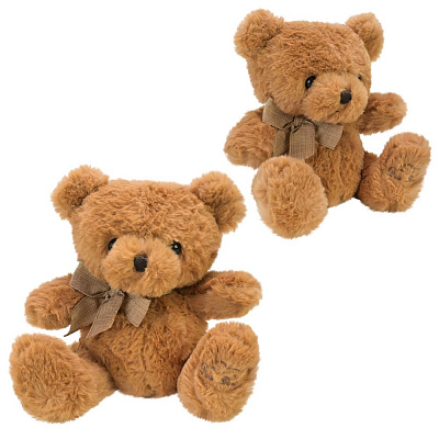 Мягкая игрушка Shantou Медвежонок 20 см коричневый E8202