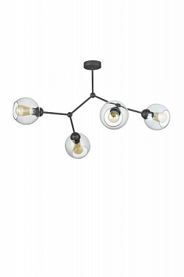 Люстра стельова TK Lighting Fairy 4x60 Вт E27 чорний/графіт 2730