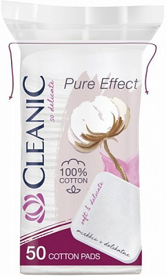 Ватні диски Cleanic Pure Effect 50 шт. (м'яка)