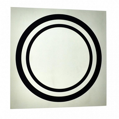 Дзеркало SEAPS Zerrofixx Glitter Circle Black 90x90 см №3607