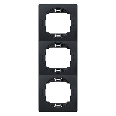 Рамка трехместная Aling-Conel Eon вертикальная черный E6713.EE