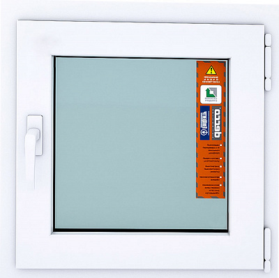 Вікно поворотно-відкидне DECCO 60 600x600 мм праве