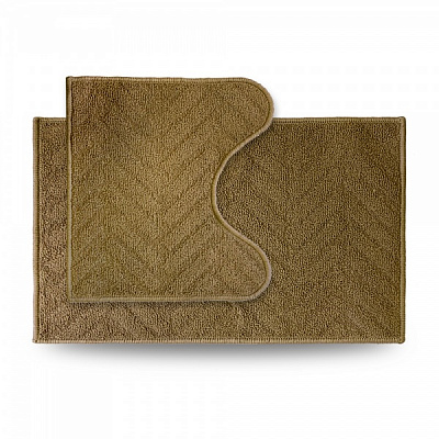 Набор ковриков Dariana Little 44x70+44x40 с вырезом бежевый