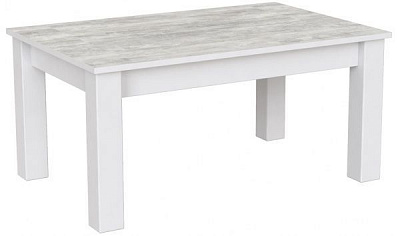 Стіл журнальний B-Jet урбан лайт/білий 902x596x421мм Art in Head