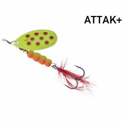 Блесна-вертушка Fishing ROI 7 г Attak Plus 1921 green