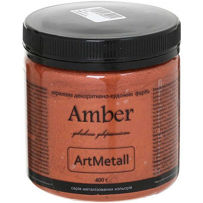 Декоративна фарба Amber акрилова мідь 0.4кг