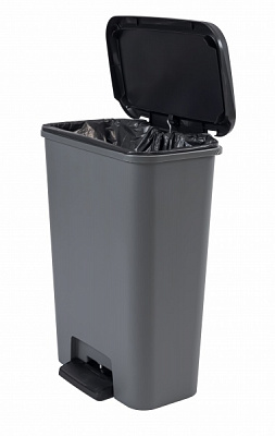 Контейнер із кришкою Curver 249810 з педаллю 50л, Compatta 620x496x294 мм
