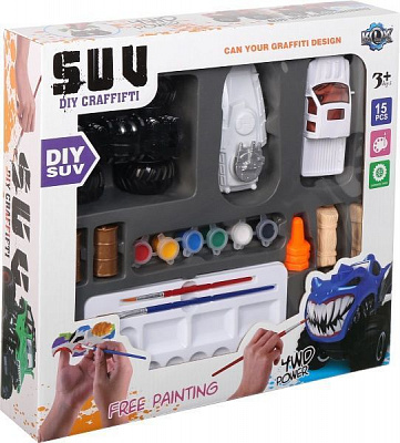 Игровой набор Shantou Автомобиль с красками 15 деталей F106975