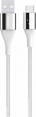 Кабель Belkin Lightning – USB 1,2 м серебряный (F2CU059BT04-SLV) DuraTek USB-A 