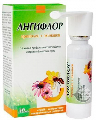 Спрей Флорі Спрей Ангифлор прополис+эхинацея 30 мл