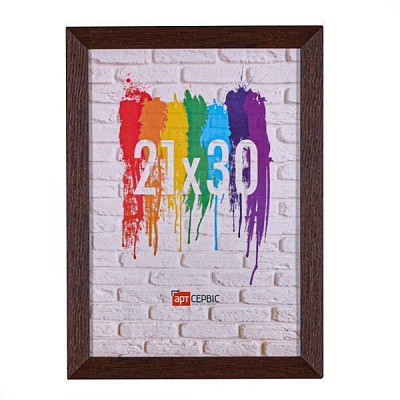 Рамка для фото ЭА-01372 21х30 см червоно-коричневий/коричневий/дерево темне