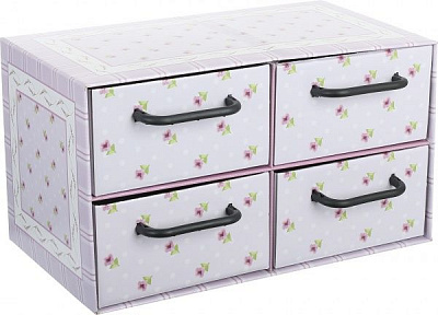 Комод картонный Miss Space Provenzale 4 відділення лавандовий