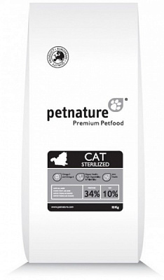 Корм сухий для стерилізованих котів PET NATURE Adult Sterilized 10 кг