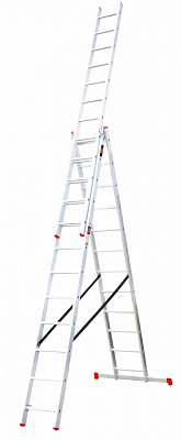 Драбина 3-секційна універсальна BauGut Meister 3T 3x12