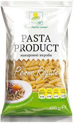 Макарони Терра Пір’я 600 г