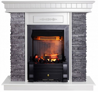 Камінокомплект ASTRA FLAME Манітоба Grey + Прометей